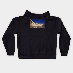 Kazan Cathedral in Saint Petersburg, Russia at night Kids Hoodie